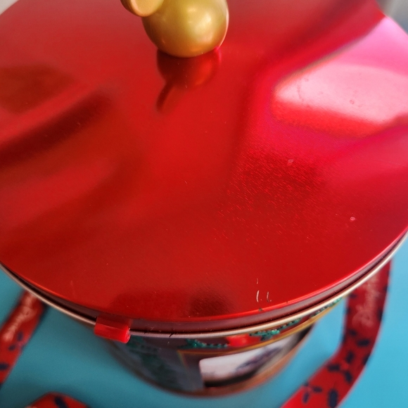 Disney collectors christmas popcorn bucket with wind up music and spins!!! - Picture 4 of 7